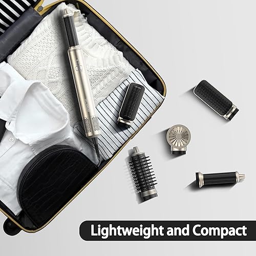 Miniatura 8 de TECHMERI - Cepillo secador de pelo 6 en 1, iones de cepillo para secador de pelo, herramientas de peinado desmontables, rizador de envoltura