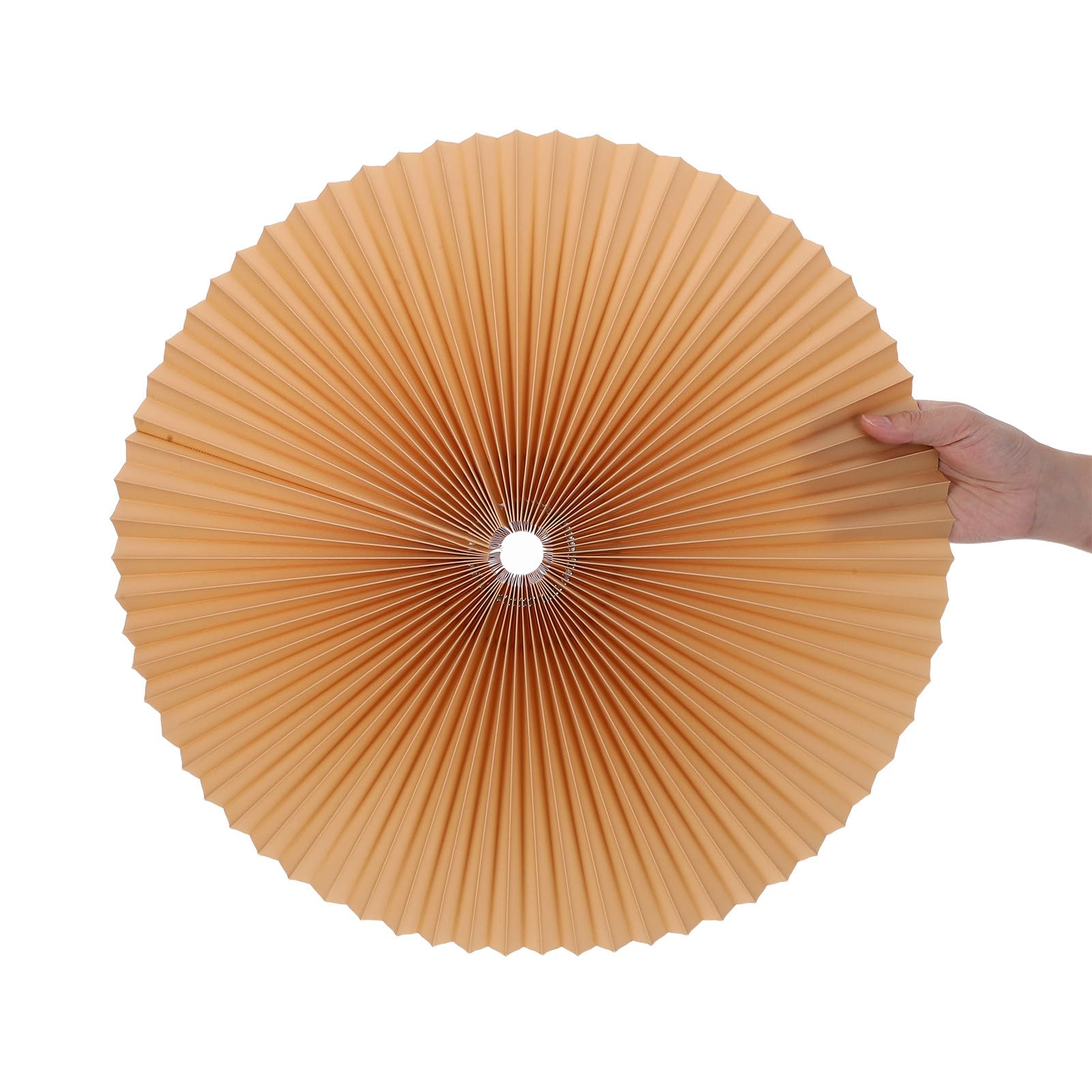 Abażur w stylu vintage: materiałowy pokrowiec na lampę podłogową - abażur z falbanką, dyfuzor do biurka, stołu i wiszącej lampy, 20" dół x 10" skos x 5&; góra, khaki