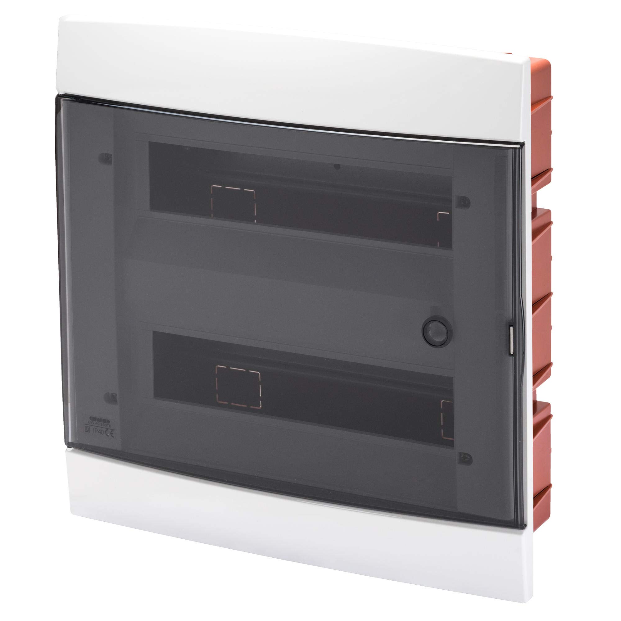 Gewiss Centralino Da Arredo - Da Incasso - Predisposto per Alloggiamento Morsettiere - Bianco Latte GW40233TB 24 Moduli