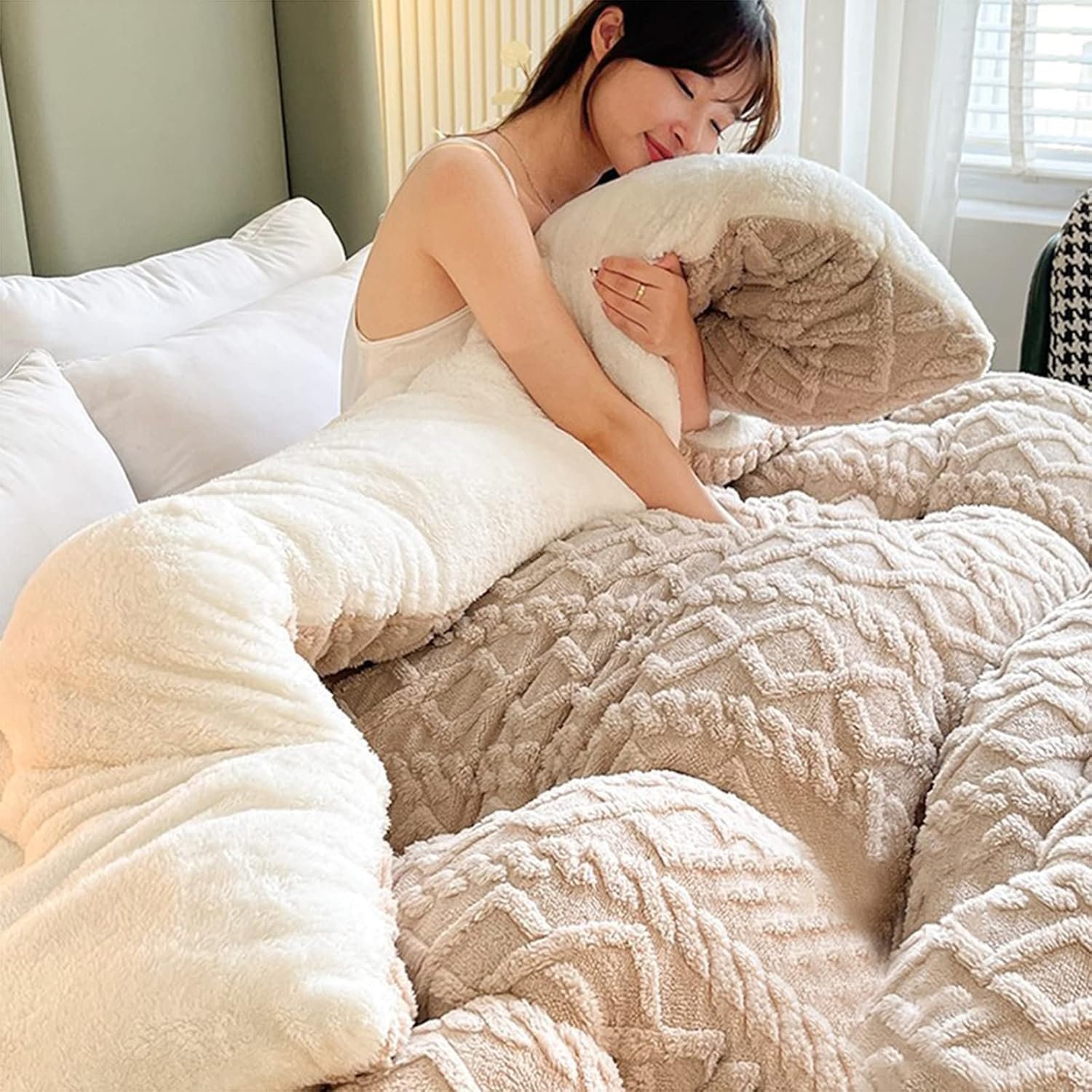 Couette d'hiver et couette épaisse en laine de qualité supérieure