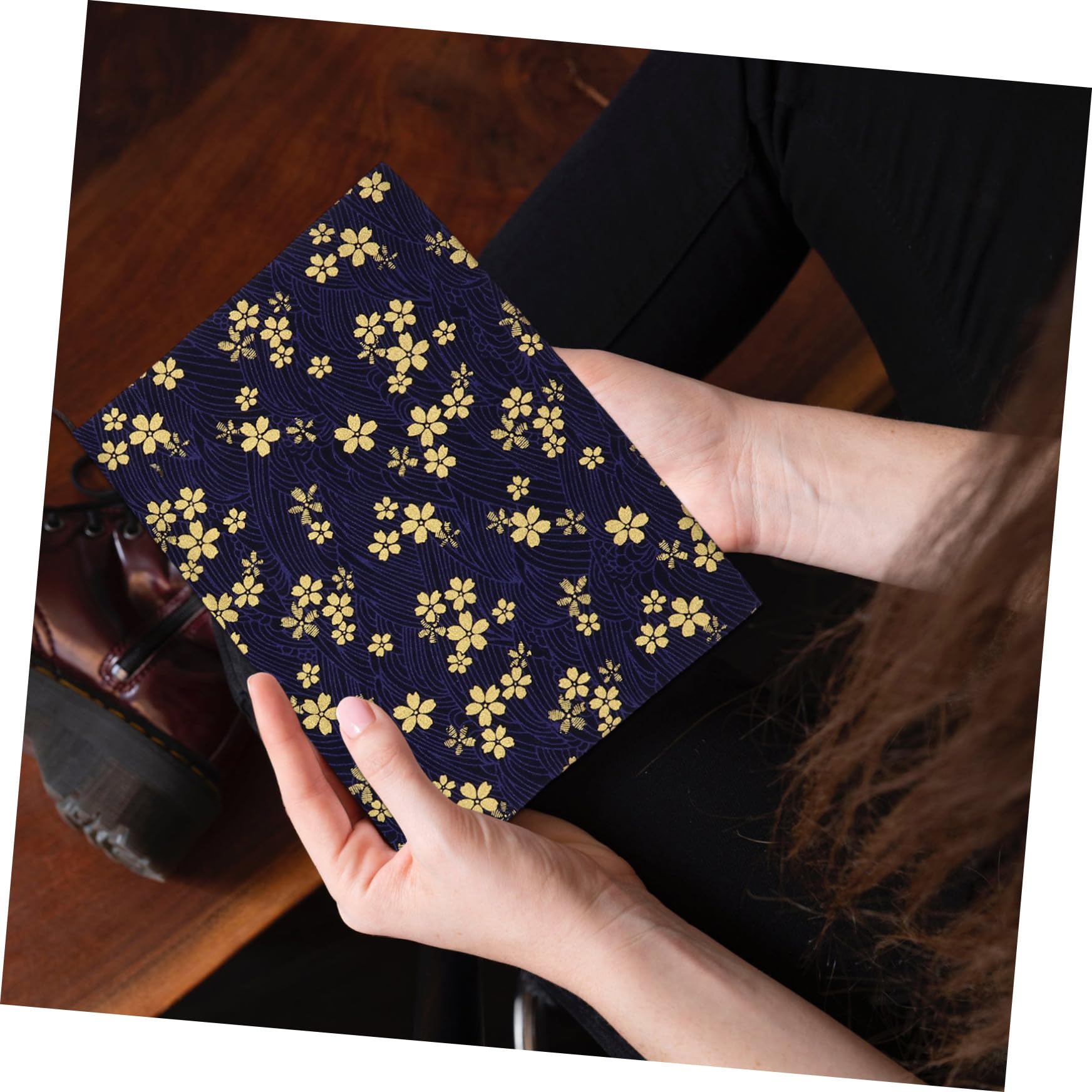 NUOBESTY 3pezzi Cherry Blossoms Pattern Book Sleeve Copertura Protettiva Per Libri Adatta Per Scuola e Uso Quotidiano Design Elegante e Funzionale Per Amanti Della Lettura e Regali Speciali