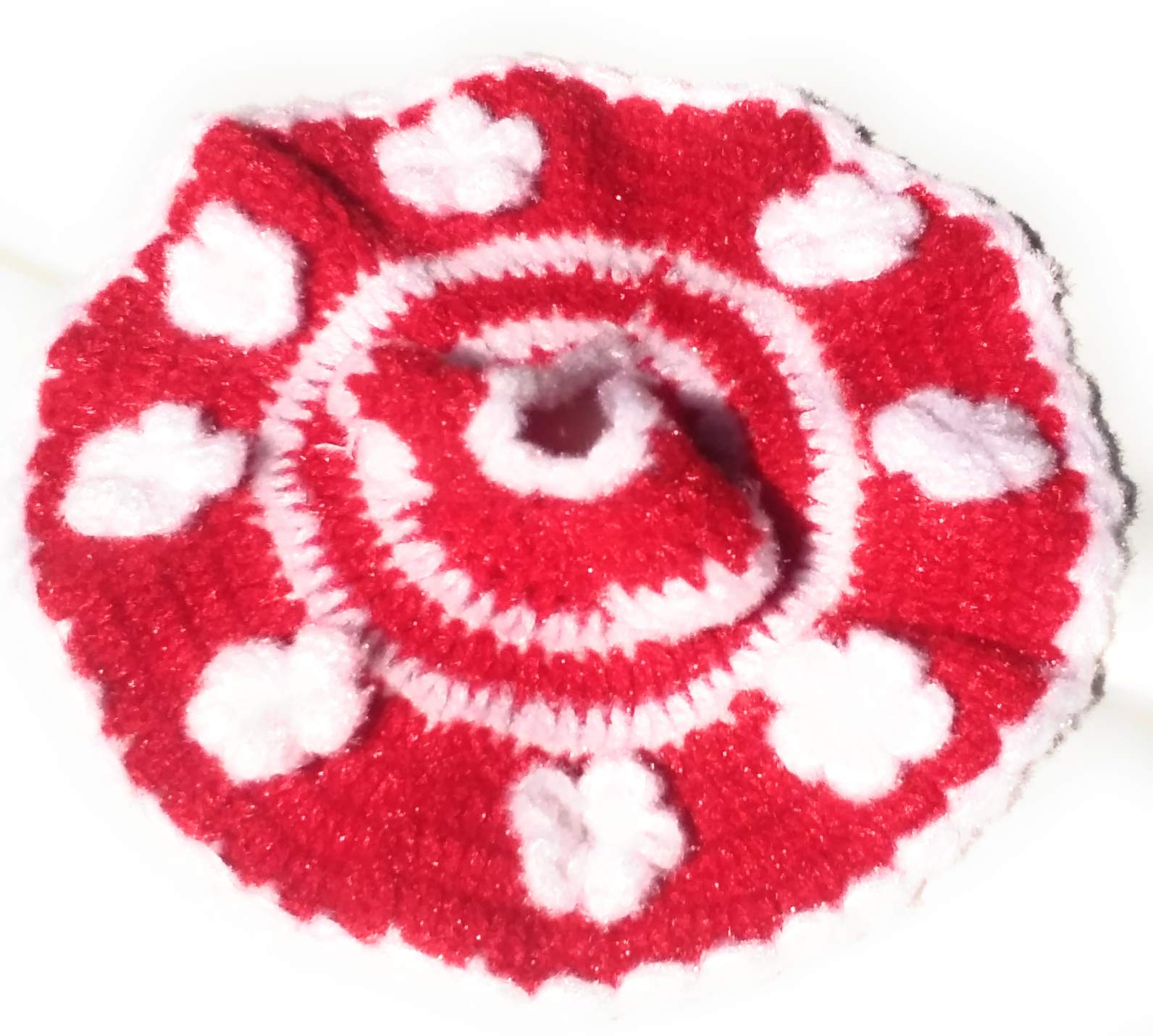 Vaishno Woollen Laddu Gopal Winter Dress (Size-4/5, Red and white)