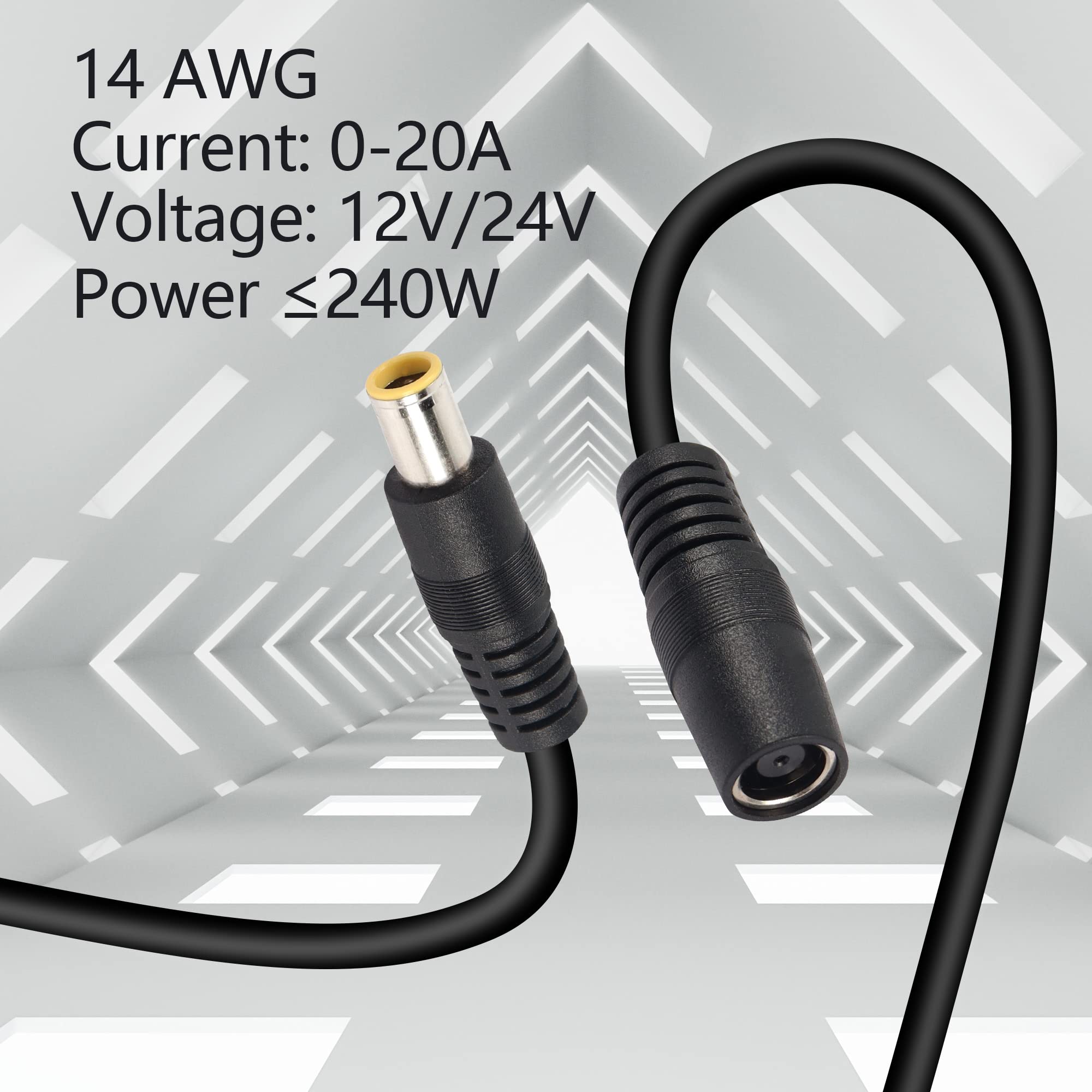 Amazon.com: GINTOOYUN DC 8mm Extension Cable 10Ft DC7909 Male to