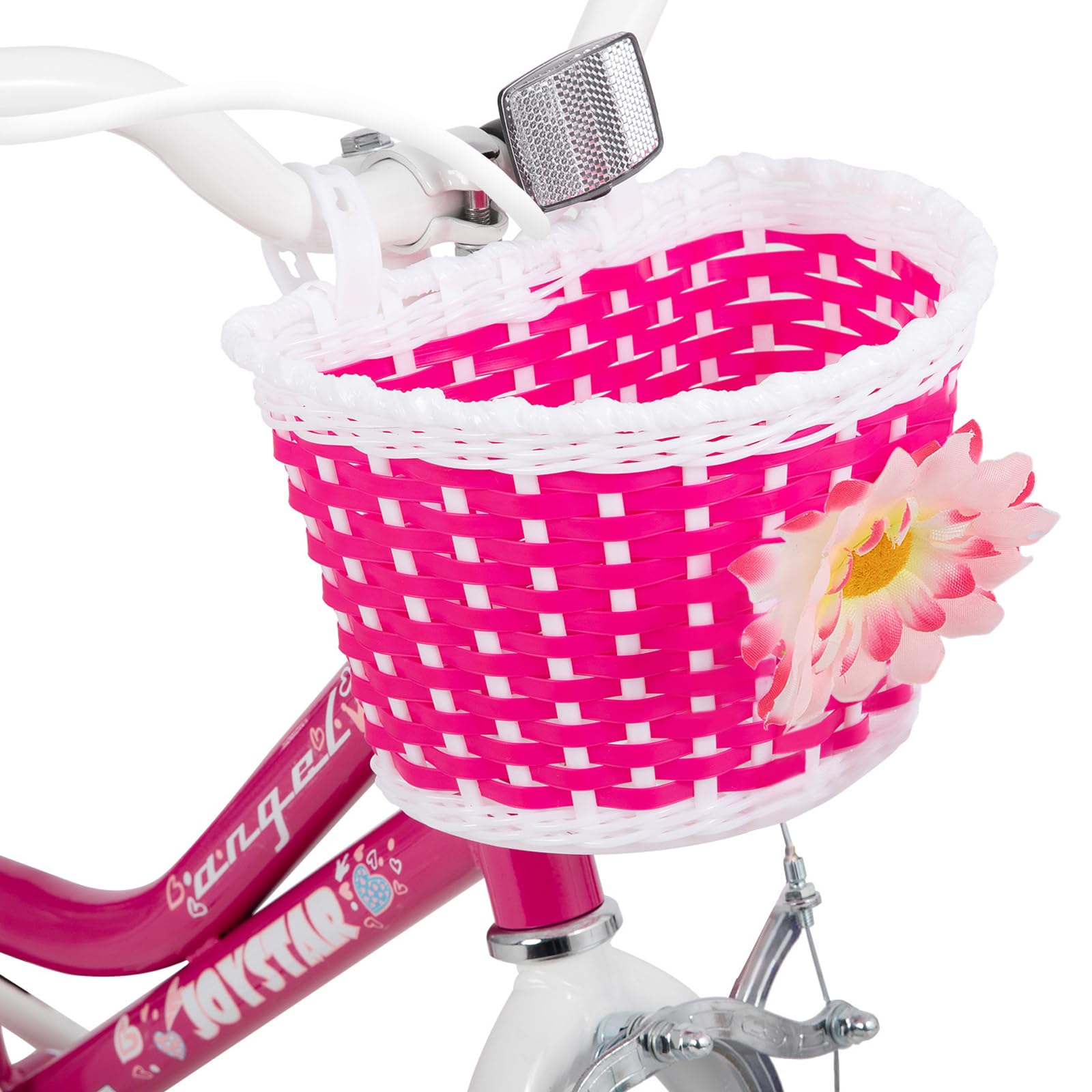 JOYSTAR Vélo Enfant 12/14/16/18/20 Pouces pour Filles 2-11 Ans, vélo Fille 12/14/16/18/20 Pouces avec stabilisateur et Panier