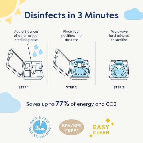 Miniatura 6 de MAM Funda para chupete esterilizante mate original 6 meses más grandes para bebés amamantados funda de almacenamiento 2 unidades