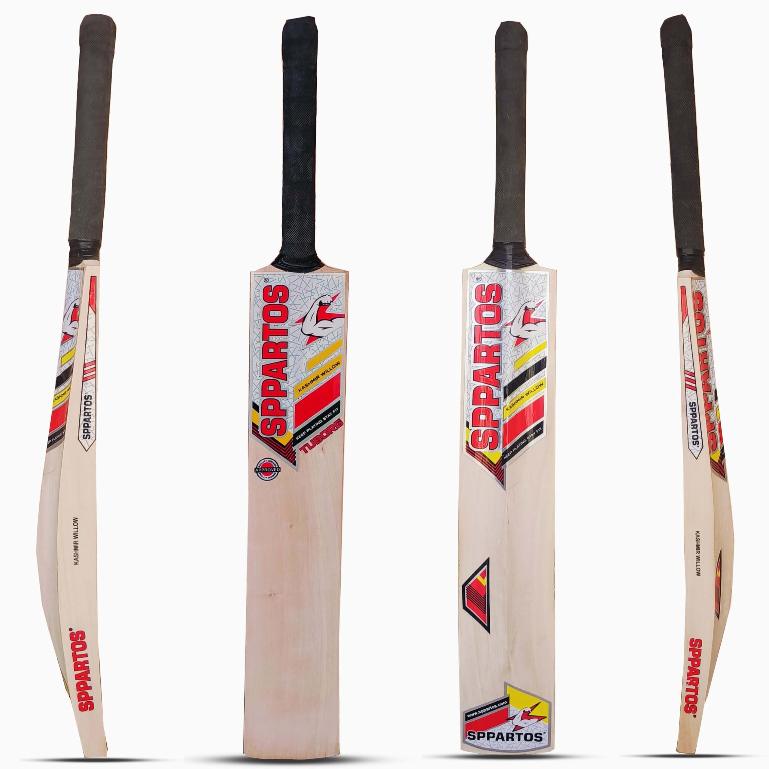 SPPARTOS New Tuborg 2024 Youth Size 5 Kashmir Willow Cricket Bat (Red) | Lightweight Design for Precision and Power-picture-11