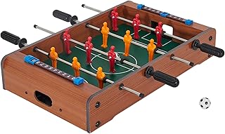 Mister Gadget - MG2018 Juego de Mesa Futbolín - Marcadores y 2 Pelotas - Madera, Metal y Plástico - Transportable - Dimensiones 51 x 31 x 10 cm - Colores Aleatorios