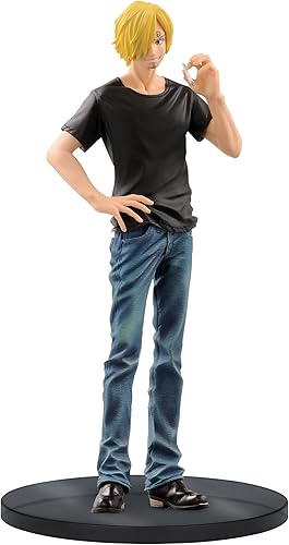 Banpresto una pieza 6.7 in Sanji figura A (pantalones vaqueros azules), Jeans Freak Series Volumen 8