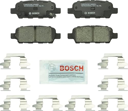 Bosch BC932 QuietCast Premium - Juego de pastillas de freno de disco de cerámica para Ford Crown Victoria de años 2003-2011