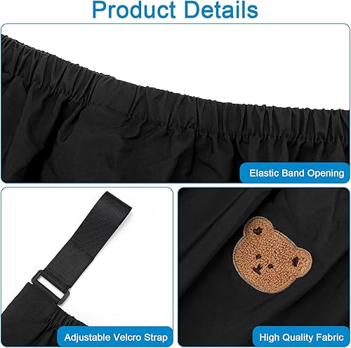 Miniatura 4 de Accmor Organizador universal para cochecito, bolsa de almacenamiento grande para cochecito Uppababy, Nuna, Britax, Doona, accesorios