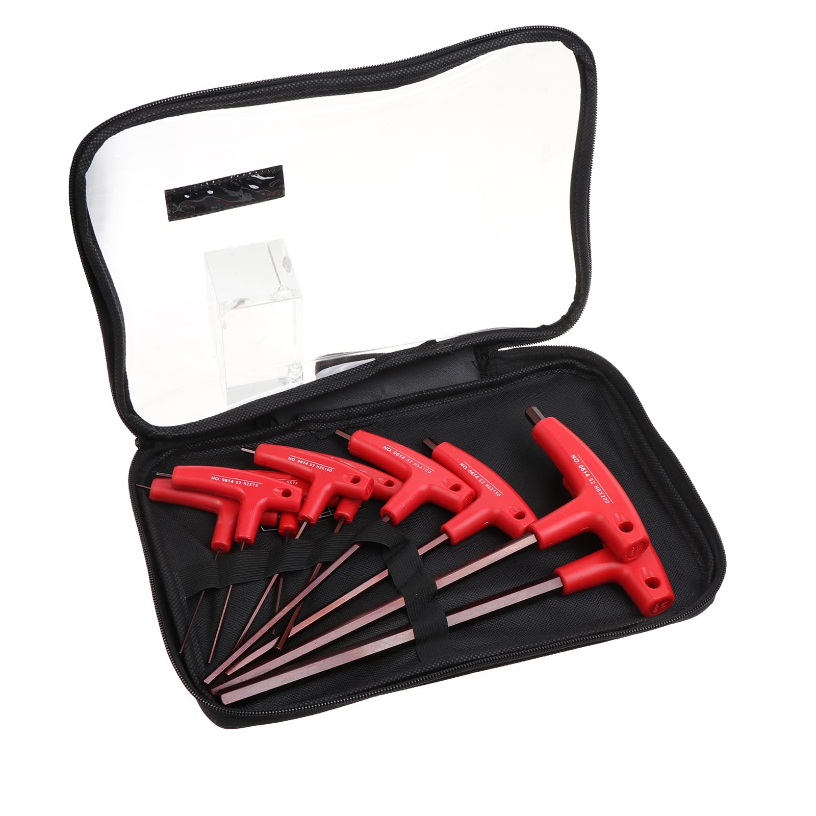 9 pezzi/set per set di chiavi H1.5-H10 Chiave a brugola con impugnatura ergonomica per manutenzione automatica di fabbrica Set di chiavi a brugola con manico a T 9 pezzi Set di chiavi metriche a