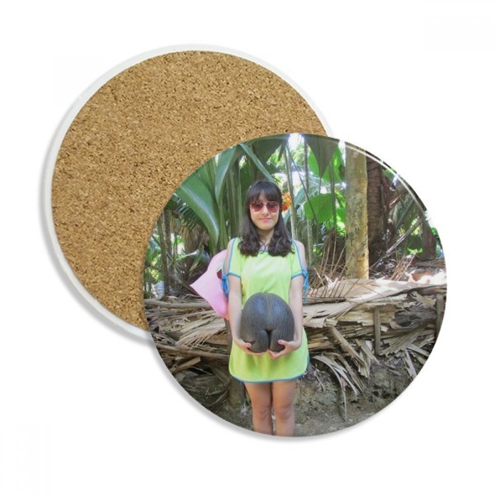 Coaster en céramique Tropic Coconut Tree une idée cadeau originale pour la maison