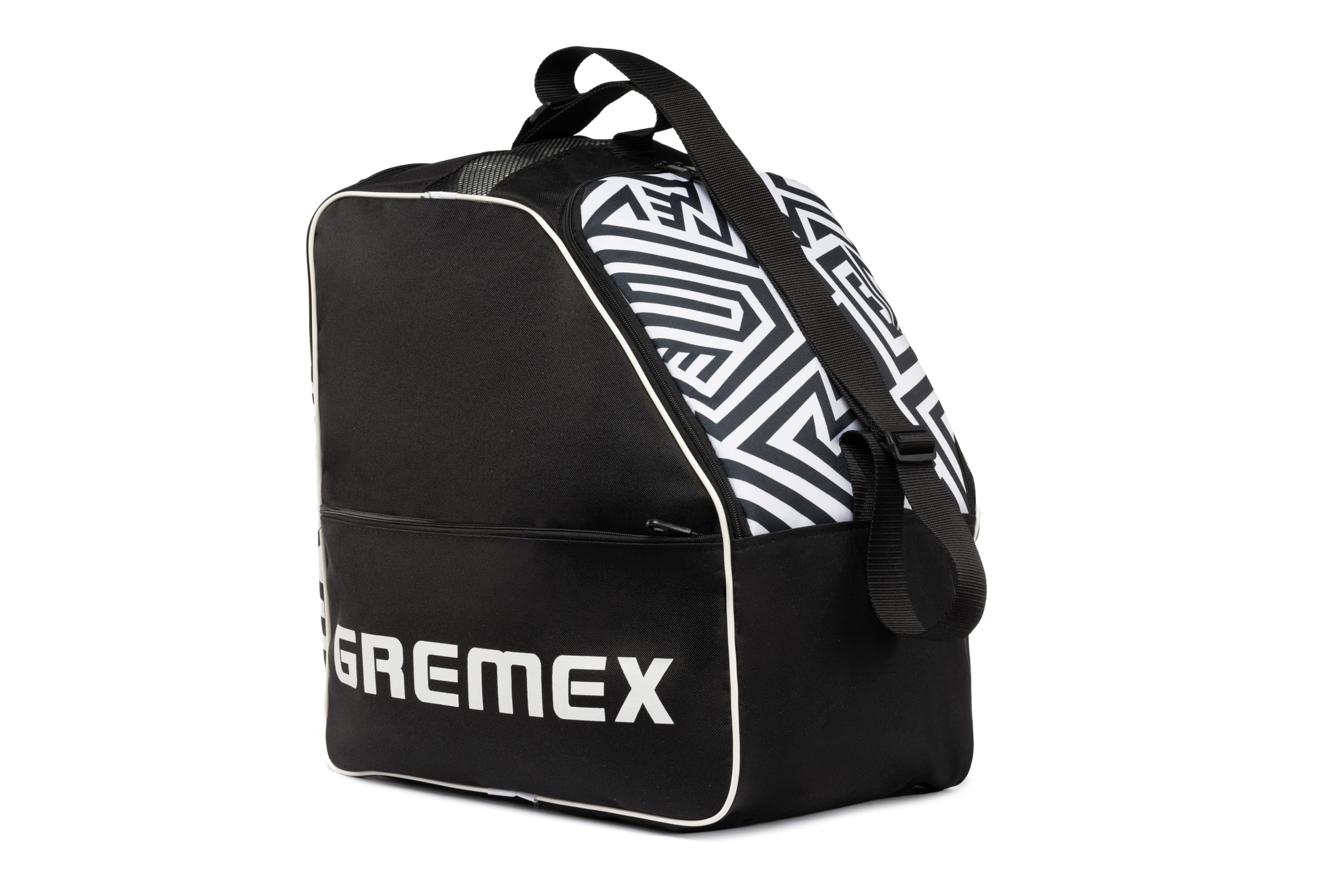 Skischuhtasche mit Helmfach - Wasserfester Skischuhrucksack für Skischuhe und Helm - Widerstandsfähig mit Titan-Nähten - Bequem für Transport, Reisen und Schutz Ihrer Ausrüstung