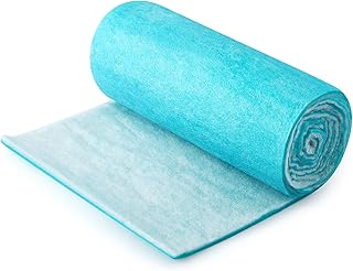 Tudomro 1 Roll 12 x 90 x 0.5 Inch Air Filter Material Vent Filters Plus for Air Conditioner Vent Register Filters Pads Cut to Replacement Floor Vent Filter Sheet for Home Indoor Dryer Air Purifiers