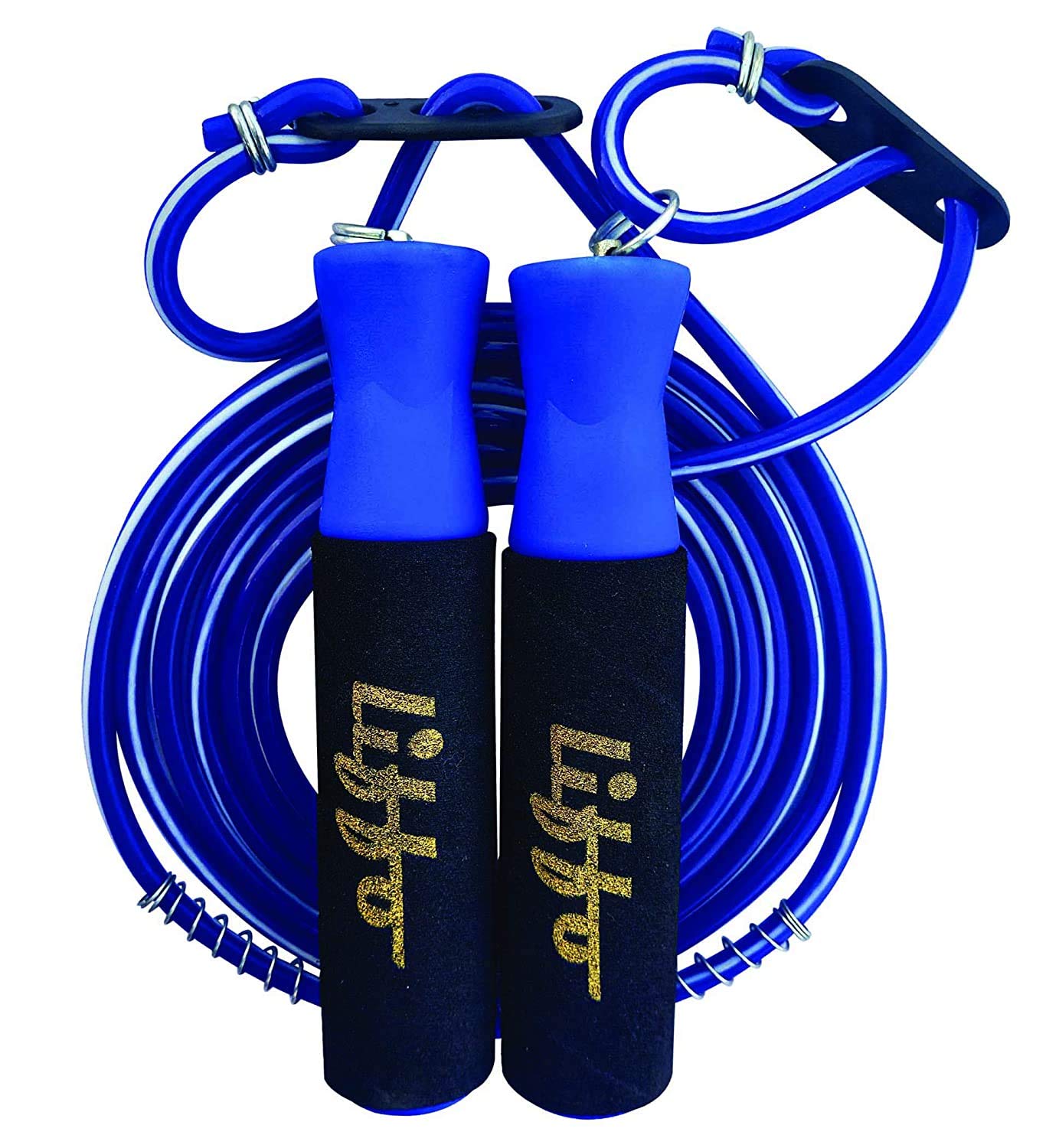 Liffo® Skipping Rope for Men, Women & Children - Jump Rope for Exercise Workout & Weight Loss - Tangle Free Jumping Rope for Kids Adjustable (BBA) Blue (B08CCYGMQL) Amazon Price History, Amazon Price Tracker