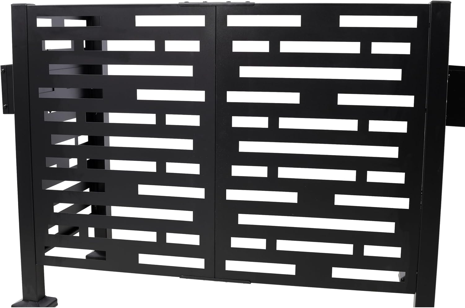 4x2FT Metal Privacy Screen: Hide AC Units & Trash Cans - 15-Minute Freestanding Setup - Durable Galvanized Steel with Planter Boxes for Patio & Backyard