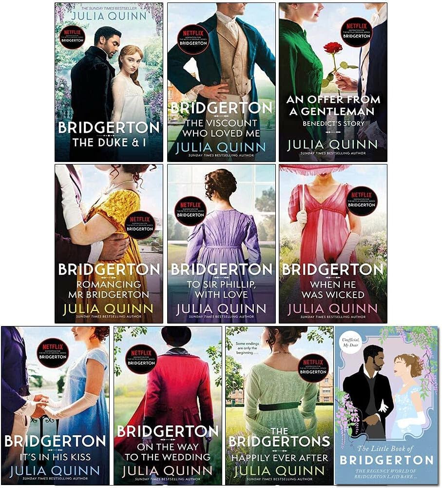 Piatkus Blink Publishing ltd Bridgerton Family Book Series Complete 10 Books Collection Set by Julia Quinn NETFLIX