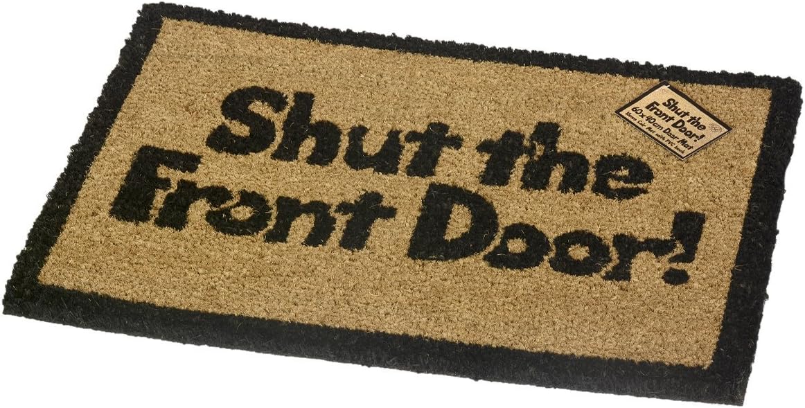 IGGI Shut the Front Door - Door Mat 60 x 40cm, 15mm Coir, PVC