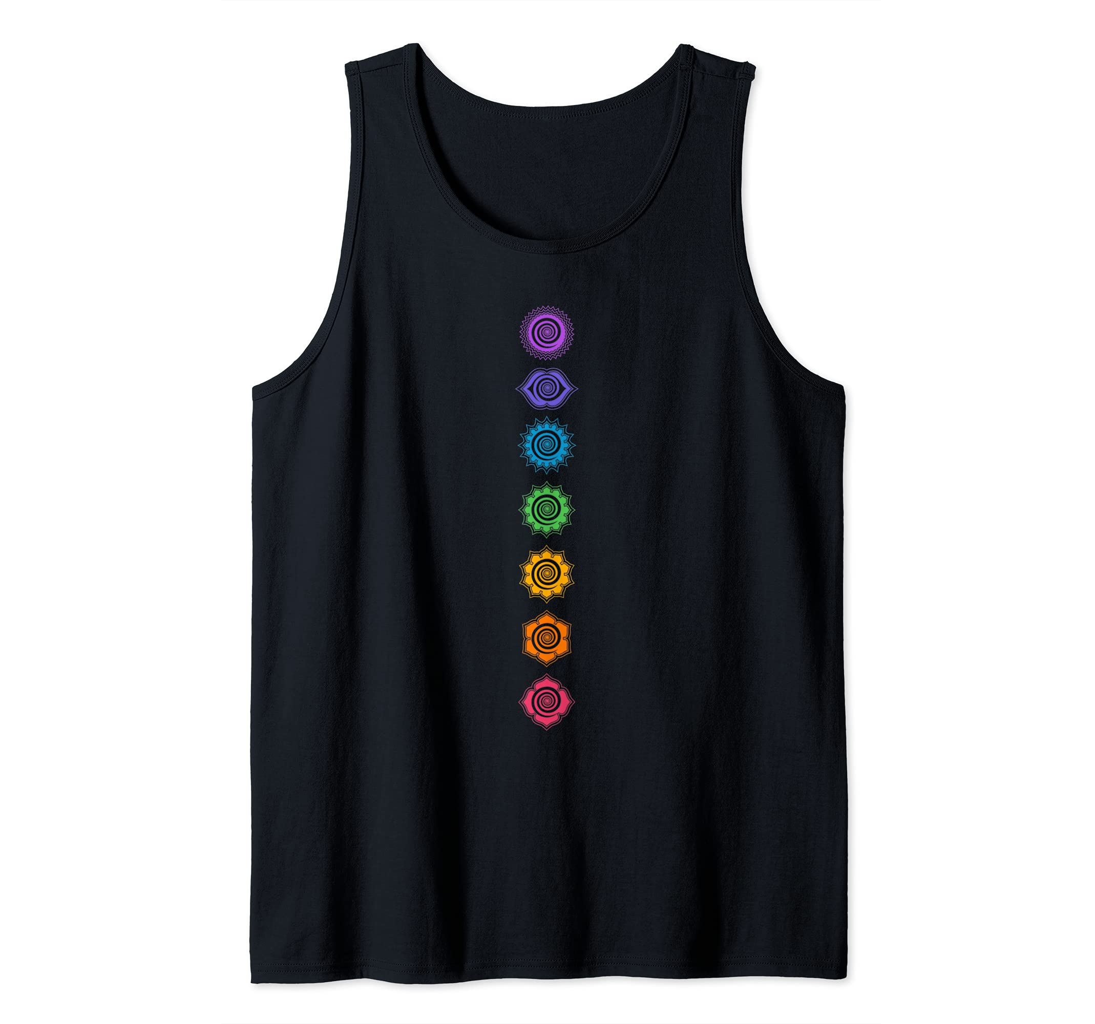Chakra, buddhism, swirl, rainbow, yoga, symbol, spirituality Tank Top