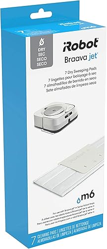 iRobot Braava - Piezas de repuesto auténticas  Braava jet m Series almohadillas de barrido en seco paquete de 7 color blanco  4632821