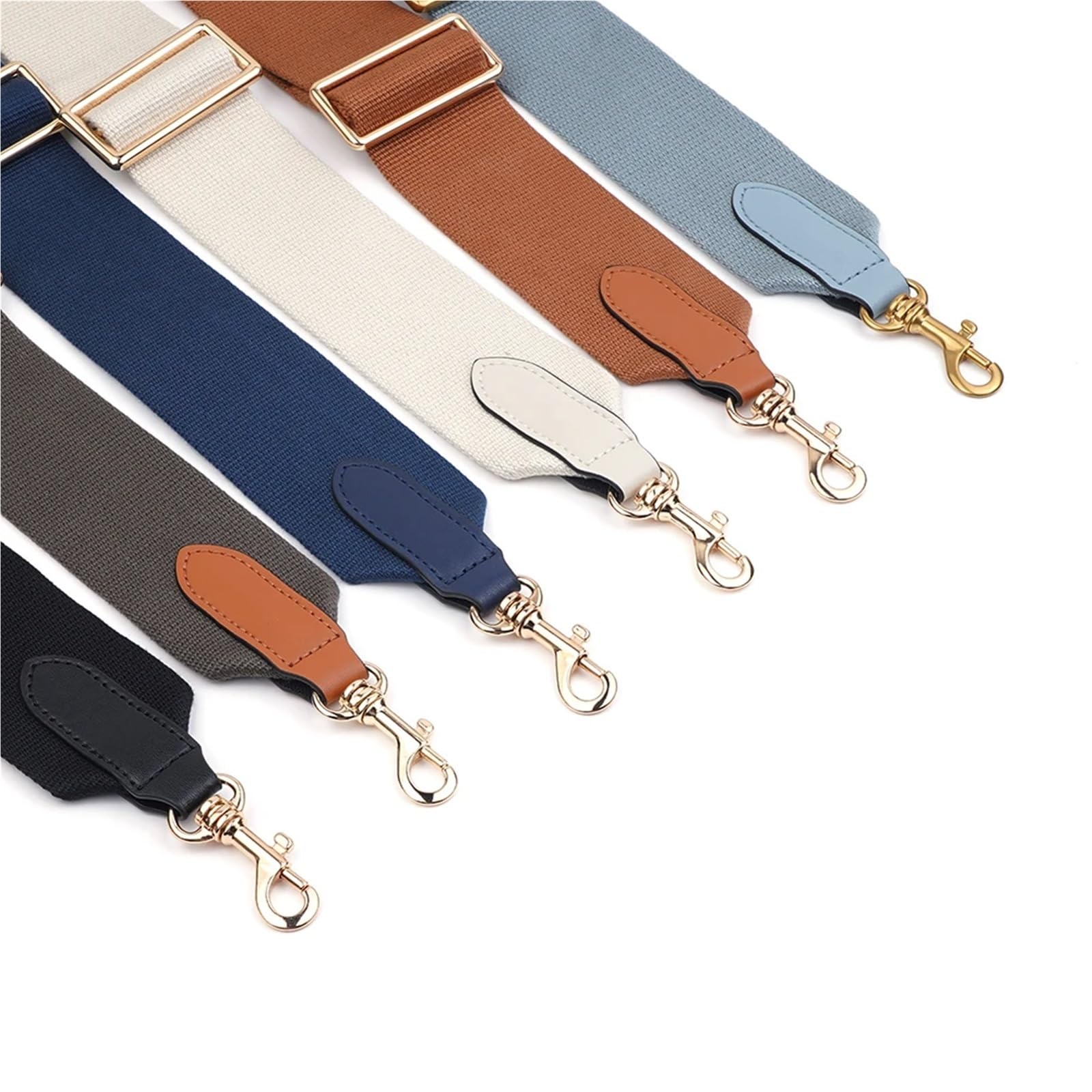Correas De Hombro Anchas De Lona 2 Correas for Bolso de Hombro, Correa de Repuesto Ancha, Correa de Lona Ajustable, Correa Cruzada de Repuesto para Bolso(Grey)