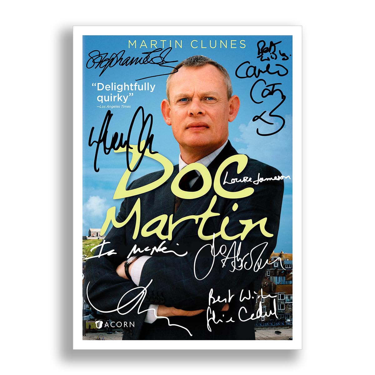 Doc Martin Cast Signed Autograph A4 Poster Photo Print TV Show Series Season Framed DVD Boxset Memorabilia Gift (POSTER ONLY)
