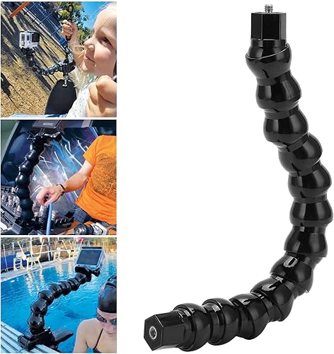 Miniatura 2 de Fydun Soporte flexible de brazo de 12 secciones, abrazadera de flexión de mordazas monopod con tornillo de 14 pulgadas para montar a caballo para