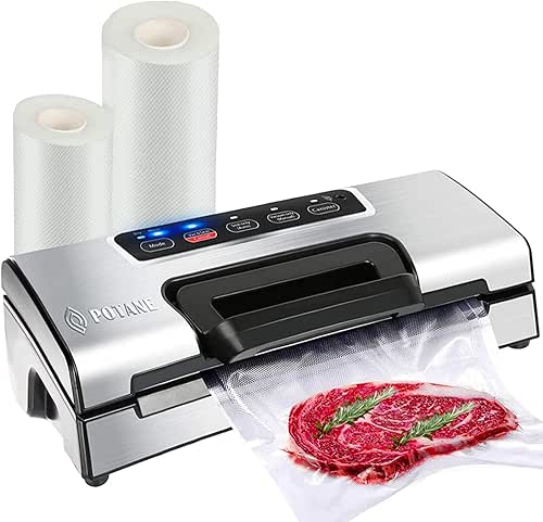 Precision Vacuum Machine,Pro Food Sealer with Built-in Cutter and Bag
