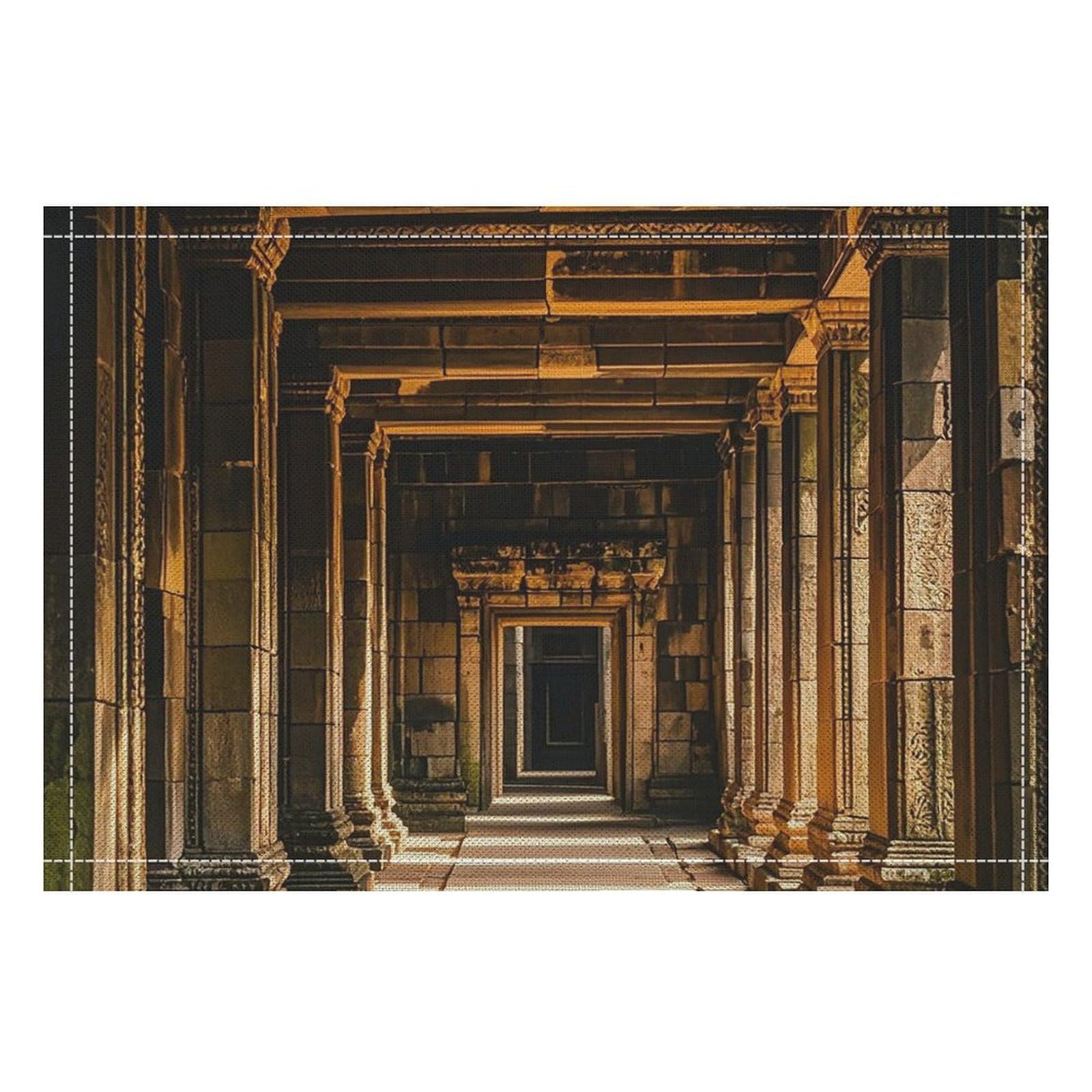 Sets de table en lin naturel Angkor Thom pour créer des souvenirs mémorables autour de la table