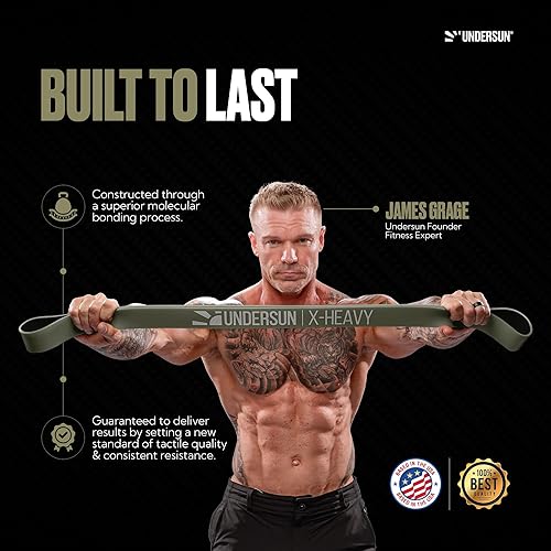 Miniatura 3 de Undersun Resistance Bands for Working Out  5-120 lbs Fitness & Stretch Bands  Strength Training, Versatile Home Gym & Exercise Bands Workout Gear