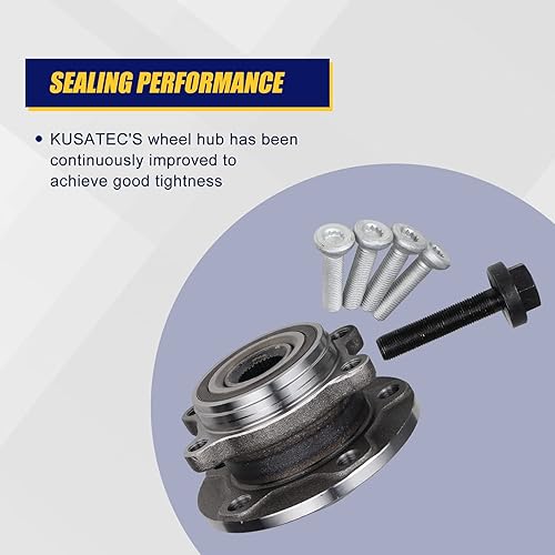 Miniatura 5 de KUSATEC 513253-K - Juego de 2 rodamientos de rueda delantera/trasera y conjunto de cubo para Audi A3 Q3 TT Quattro, VW Jetta Passat Golf GTI Beetle