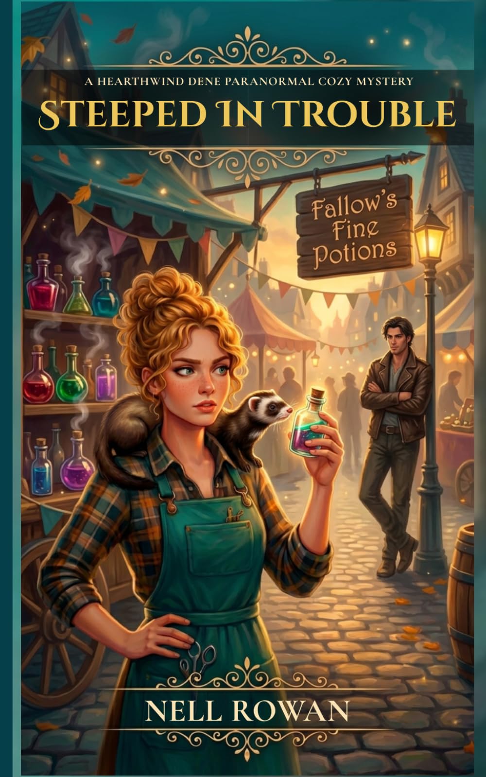 Steeped in Trouble: A Hearthwind Dene Paranormal Cozy Mystery