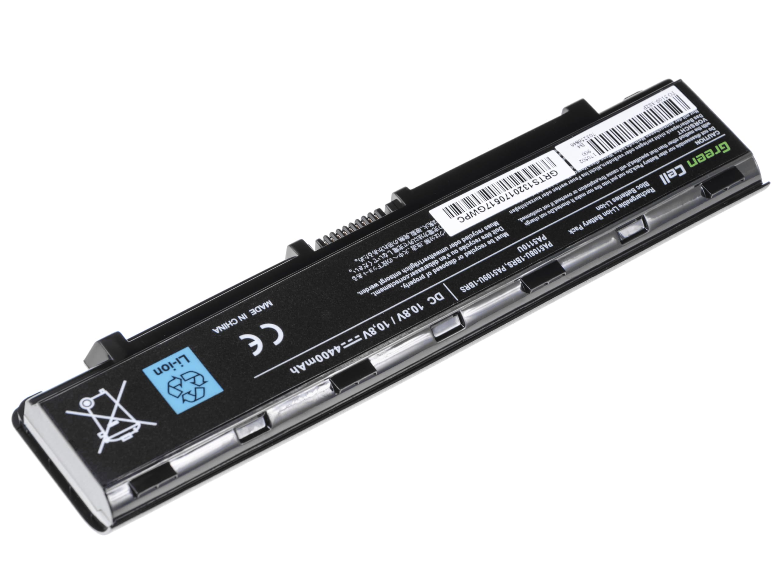 Green Cell Batteria per PA5108U-1BRS PA5109U-1BRS PA5110U-1BRS PABAS271 PABAS272 PABAS273 Toshiba Satellite C50 C50D C55 C55D C70 C70D C70t/ 10.8-11.1V 4400 mAh