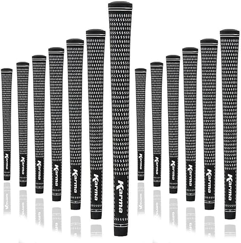 Karma Velour Golf Grips for Men, Women, Juniors  Undersize, Standard, Midsize, Oversize, & Jumbo  6 Colors  Choose Single, 9, 13 Pack or Golf Club