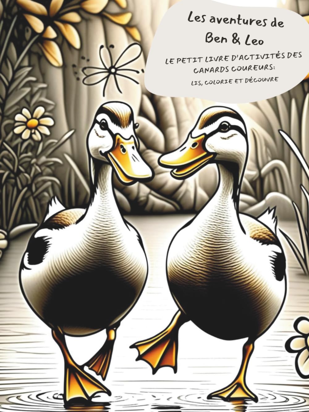 Ben et Leo – Découvre le monde des canards coureurs !: Un livre interactif à lire et à colorier