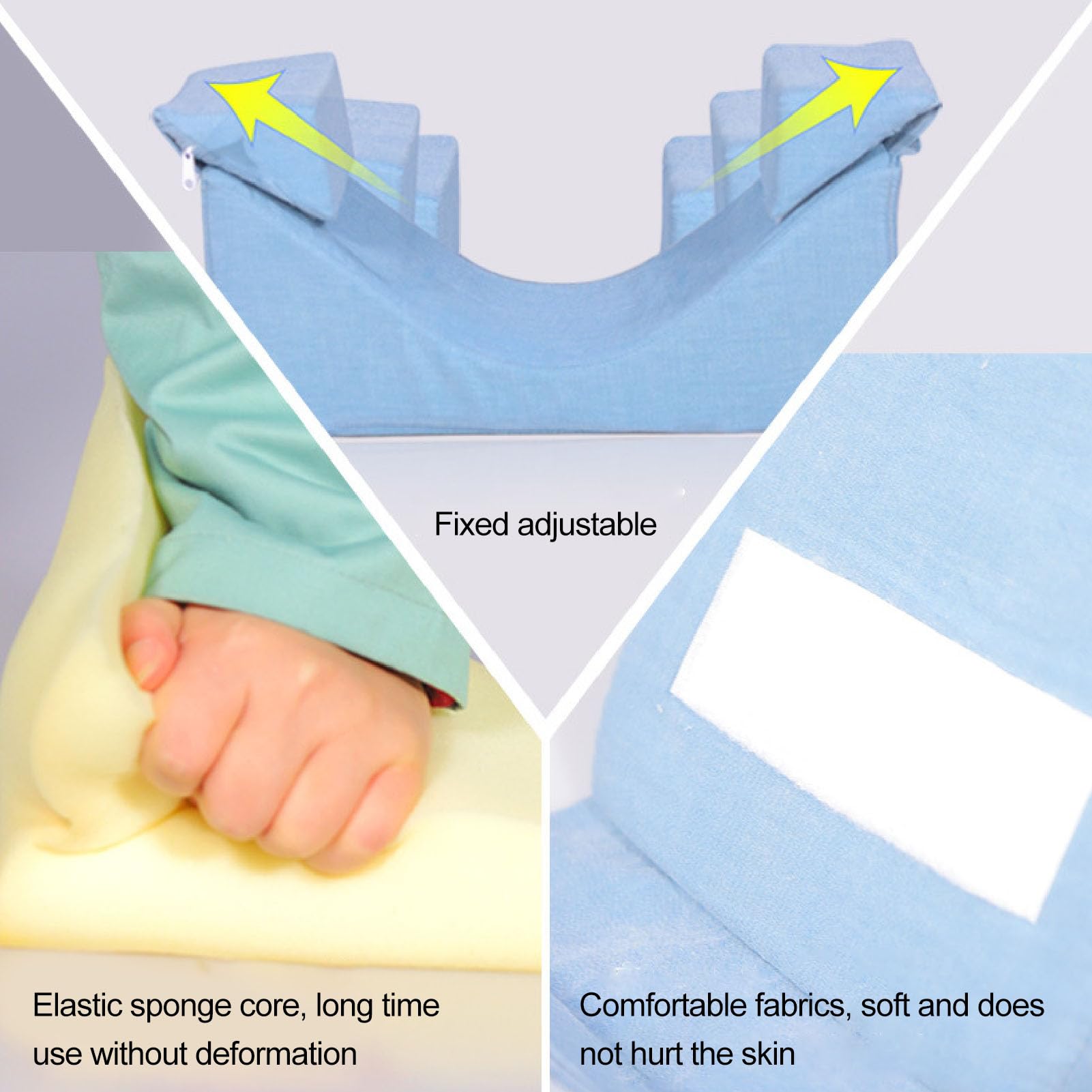 JAOCDOEN Head Wedge Positioning Wedge Pillow Stable Support Adjustable Head Wedge Positioning Pillow Sleeping Neck Stabilizer Face Up Pillow