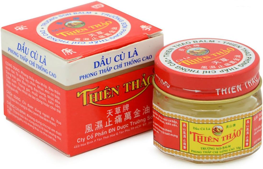 05 Boxes *30g Thien Thao - Truong Son Balm - Dizziness Colds Muscle Aches Sprains