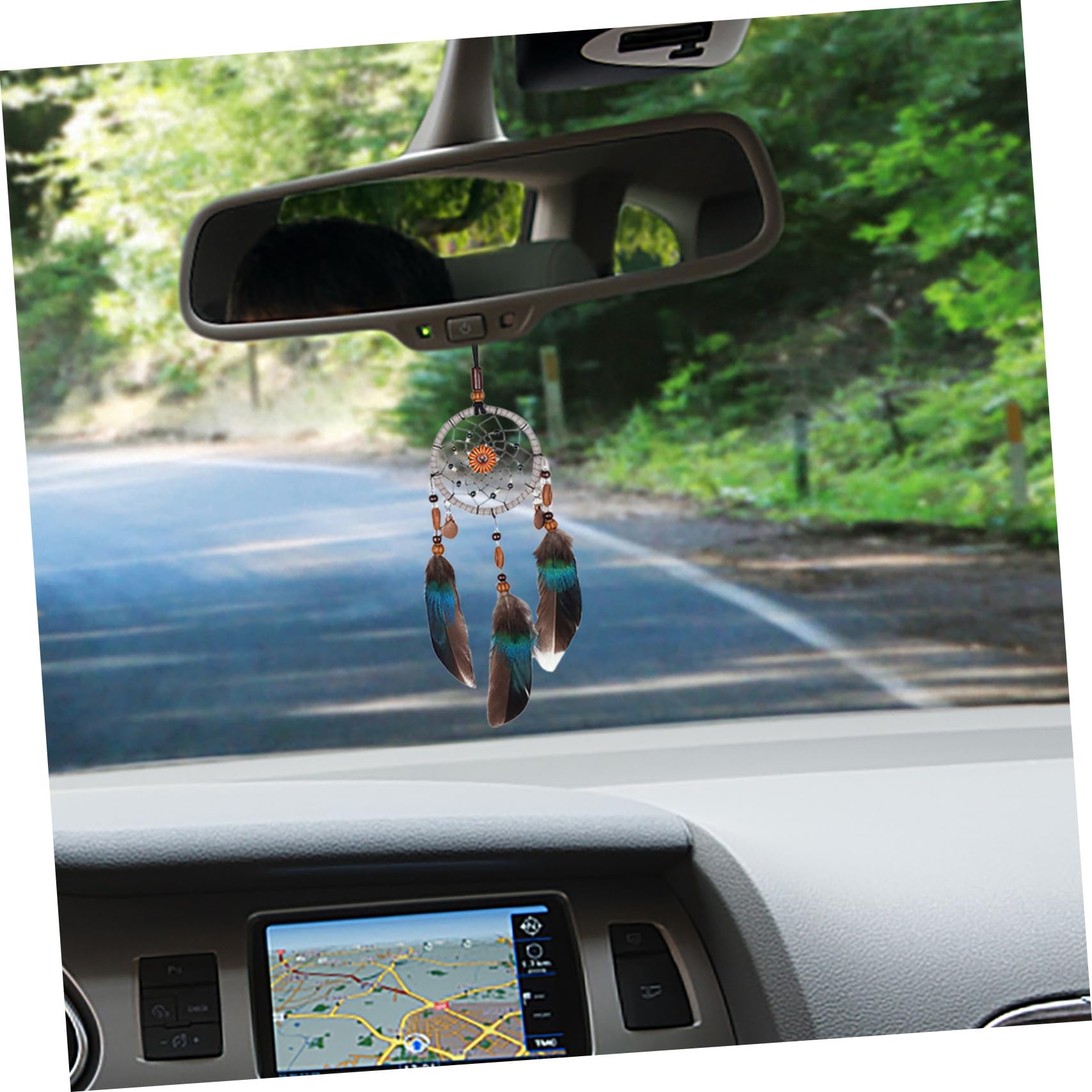 Atrapasueños Retro Artesanal Colgante para Coche, 3 Piezas