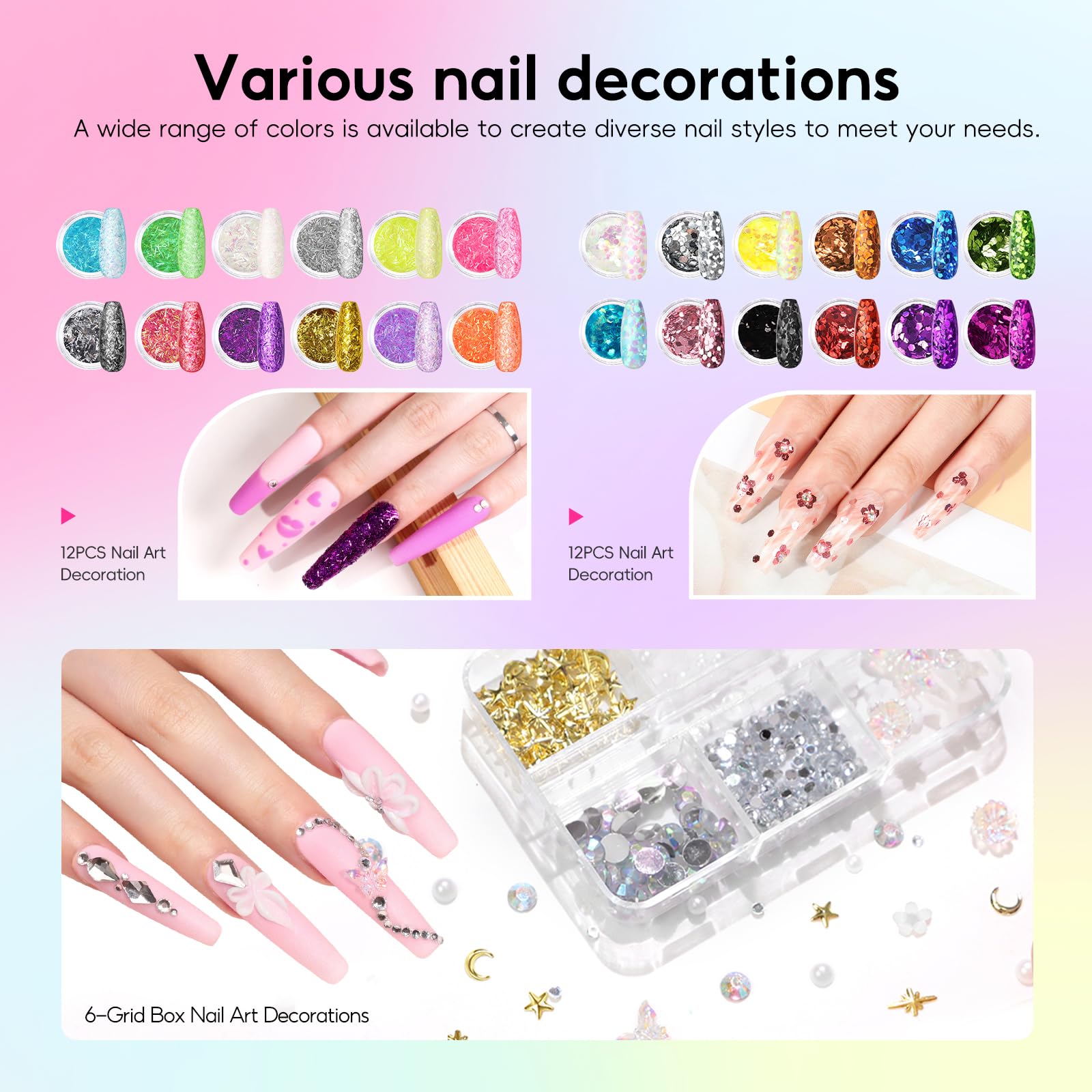 COSCELIA Acrylic Nail Kit with Acrylic Powder