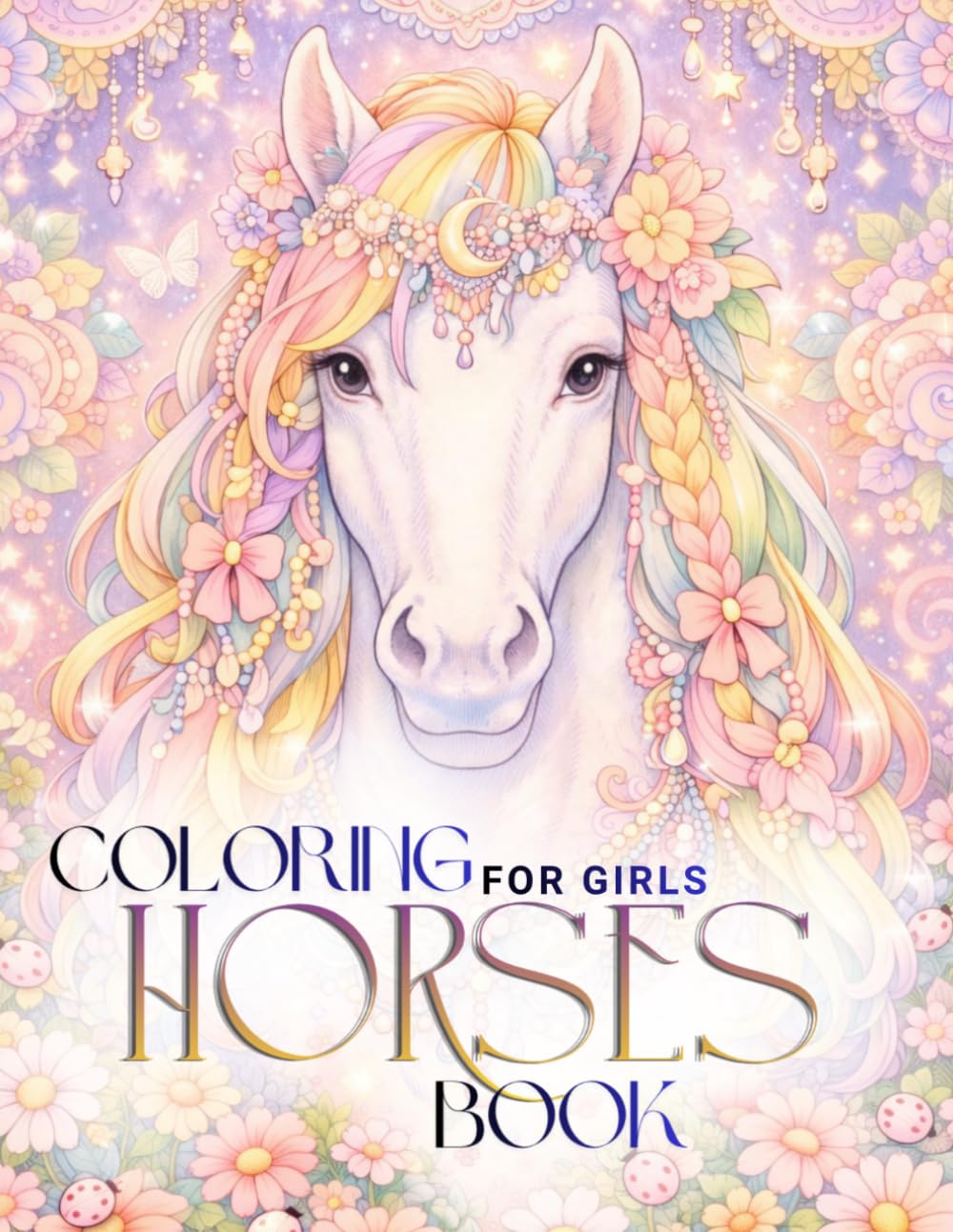Coloring Horses Book: Horse Coloring Book for Girls