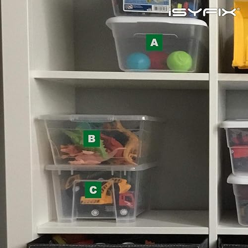 Miniatura 3 de iSYFIX Calcomanías de vinilo de letras de la A a la Z, 1 pulgada, 4 juegos, calcomanías azules de alta calidad, ideal para inventario,