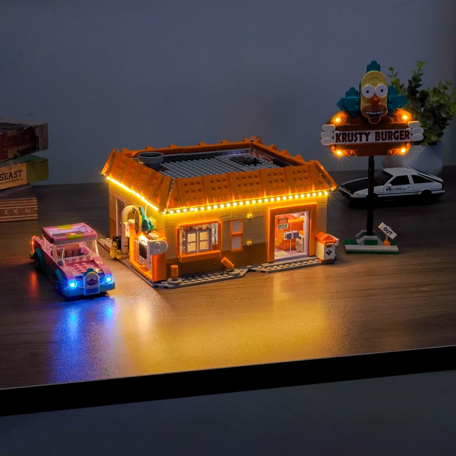 LED Lighting Compatible with Lego The Simpsons Krusty Burger 10352，Light Kit Compatible with Lego Icons 10352, NOT Included The Model Set - JUST Lights