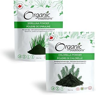 Organic Spirulina & Chlorella Superfood Powder, Vegan, Non-GMO