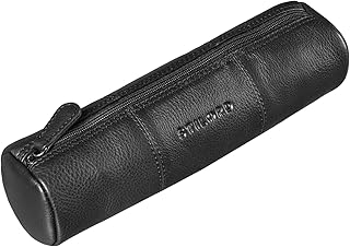 STILORD 'Cato' Portapenne Astuccio Pelle Vintage Portamatite per Uomo Donna Porte Penne Astuccio Borsellino per Scuola Uffcio Portatrucco in Cuoio Autentico, Colore:nero