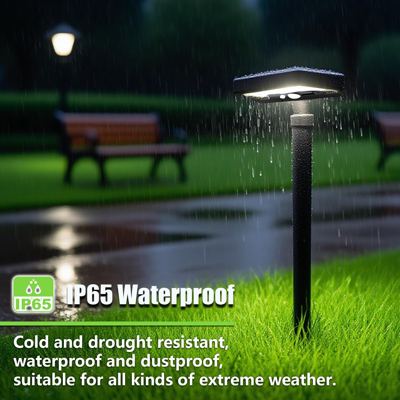 Solarlampen für Außen Garten: IP65 Wasserdicht Solarleuchten Garten mit Bewegungsmelder USB & Solar - 3 Helligkeitsstufen Hof Eingangstür Gehweg (4 Stück)