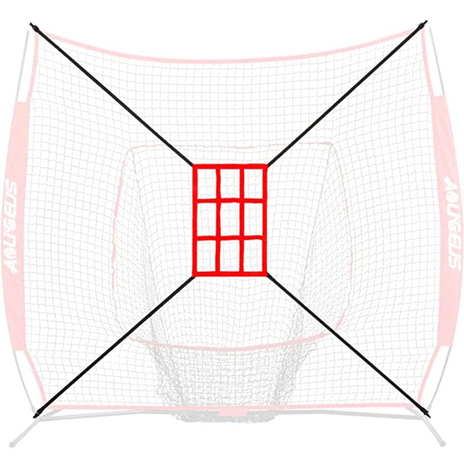 Filet d'entraînement de baseball avec cadre multisport