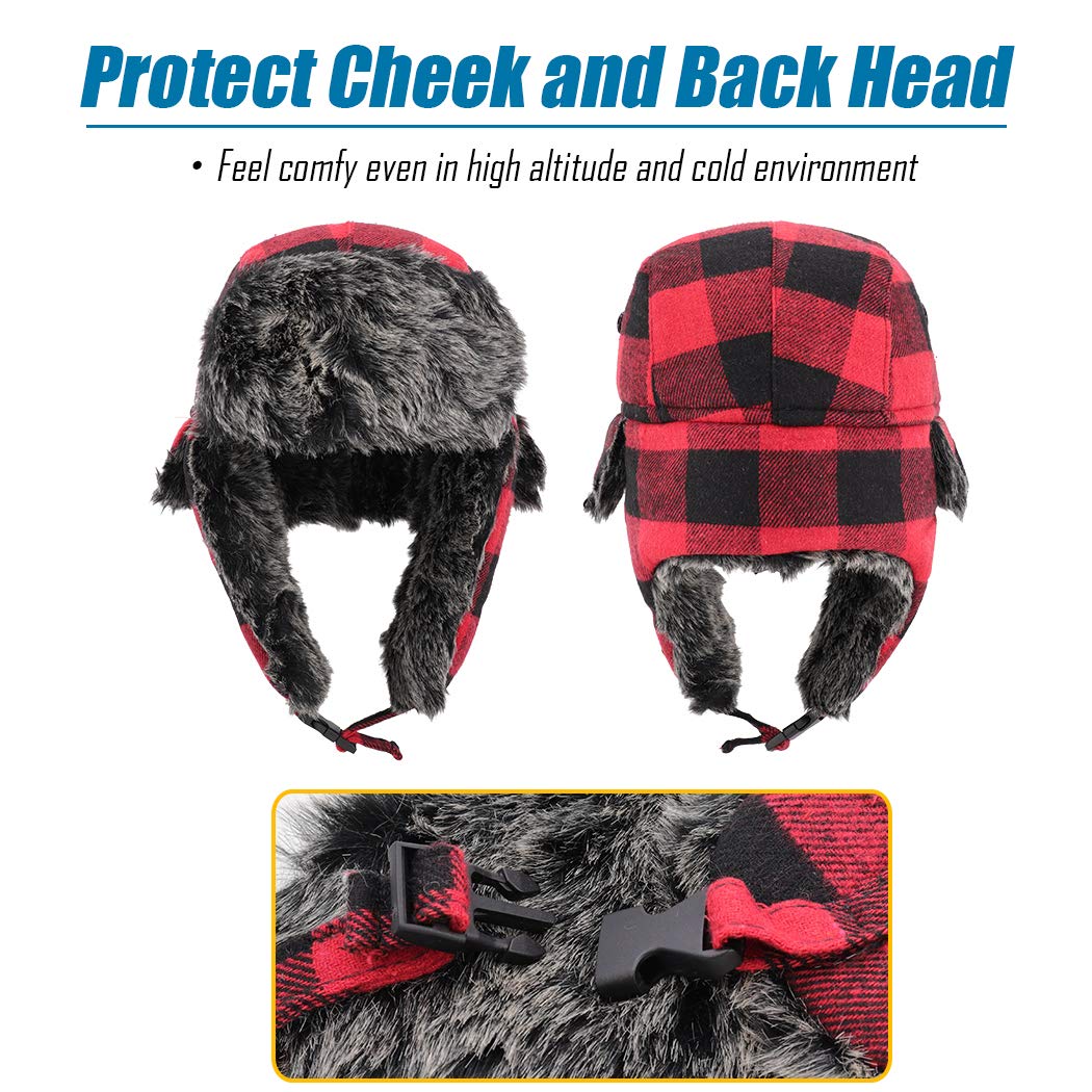 Gisdanchz Sombrero de Invierno Gorro Ruso Ushanka Sombrero de Esquí