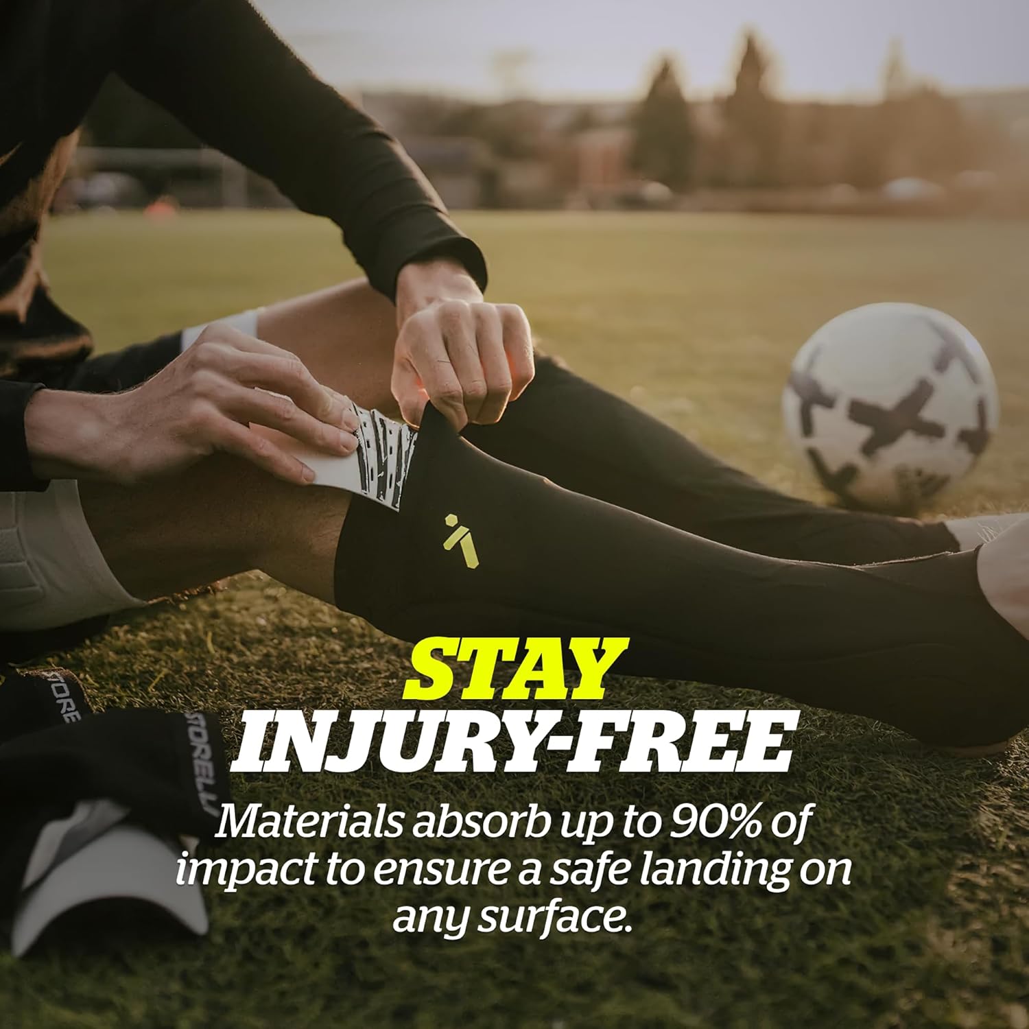 Storelli BodyShield Leg Guards, Premium Compression Shin Guard Sleeves for Soccer Players, UV-Resistant, Unisex, 1 Pair - Image 3