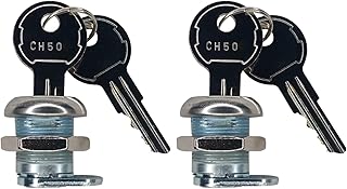 (2 Pack Keyed Alike) Truck Tool Box Locks with Keys - Replacement Pickup Toolbox Lock Cylinder for Latch (2 Pack)