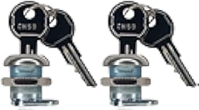 JQuad (2 Pack Keyed Alike) Truck Tool Box Locks with Keys - Replacement Pickup Toolbox Lock Cylinder for Latch (2 Pack)